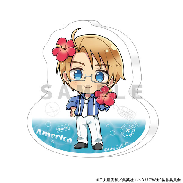 Parflette [Hetalia World Stars] Diecut Acrylic Block (America / Summer Vacation) hình ảnh 1