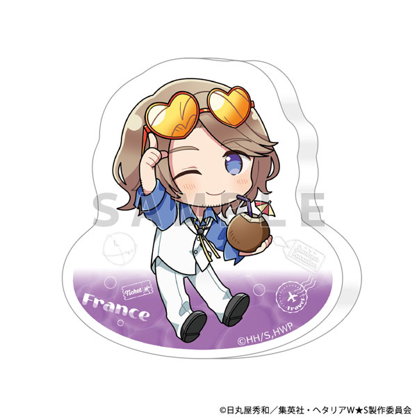 Parflette [Hetalia World Stars] Diecut Acrylic Block (France / Summer Vacation)
