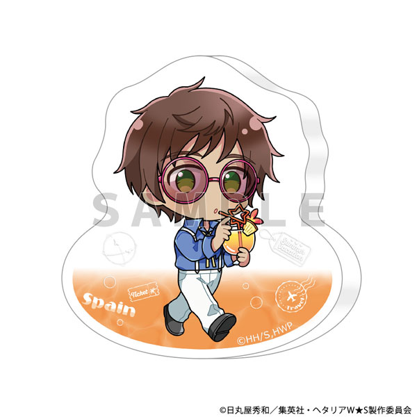 Parflette [Hetalia World Stars] Diecut Acrylic Block (Spain / Summer Vacation) image 1