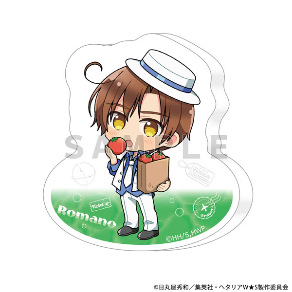 Parflette [Hetalia World Stars] Diecut Acrylic Block (Romano / Summer Vacation) image 1