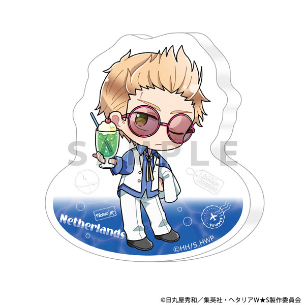 Parflette [Hetalia World Stars] Diecut Acrylic Block (Netherlands / Summer Vacation)