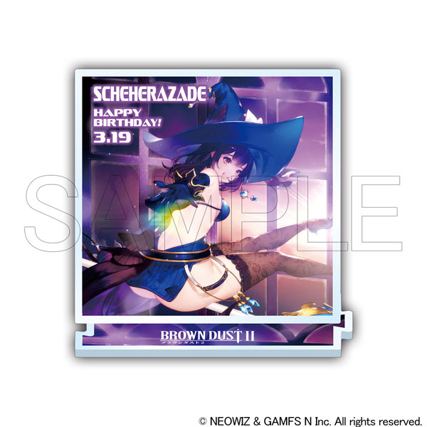 HobbyJAPAN [Exclusive Sale] Brown Dust 2 Birthday Acrylic Stand The Magic School Professor Scheherazade imagen 1