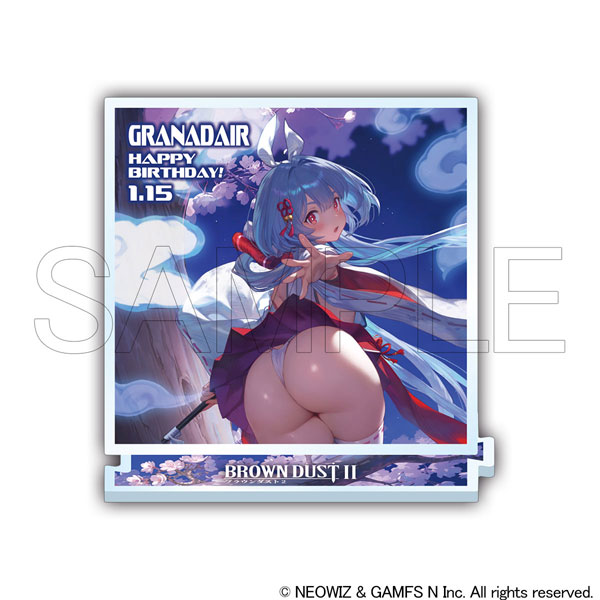 HobbyJAPAN [Exclusive Sale] Brown Dust 2 Birthday Acrylic Stand Shrine Maiden of Purification Granadair imagen 1