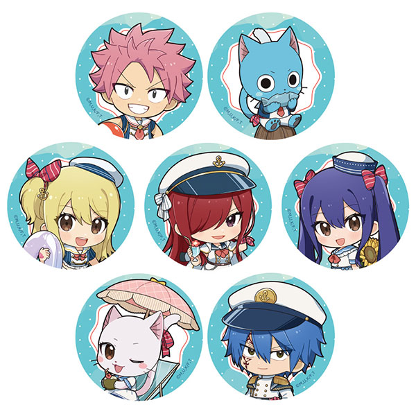 Parflette FAIRY TAIL 100 Years Quest Trading Tin Badge BOX (Marine Look /ver.A) 7Pack BOX Bild 1