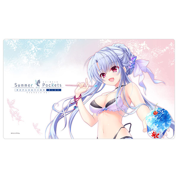 Curtain Damashii Summer Pockets REFLECTION BLUE Rubber Mat (Ao Sorakado / Summer Fest 2025) gambar 1