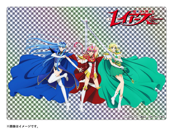 Philia TV Anime "Magic Knight Rayearth" Metalial Graph (Hikaru Shidou & Umi Ryuuzaki & Fuu Hououji) image 1