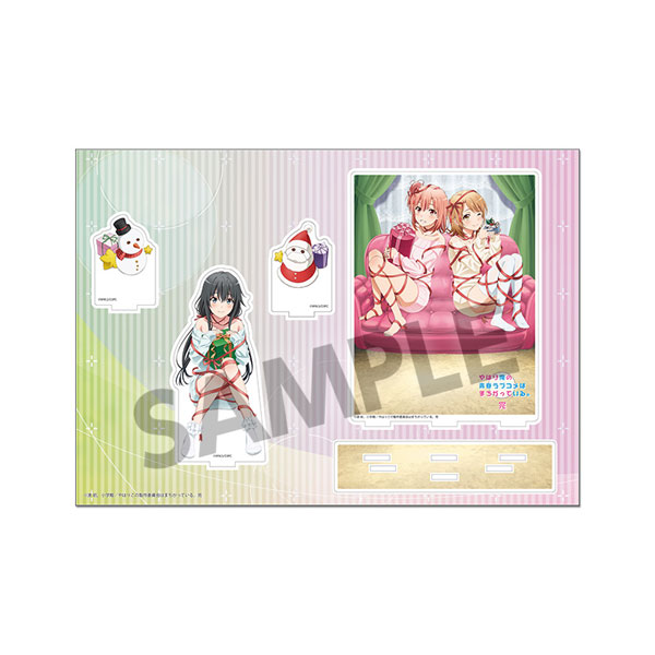 Hobby Stock My Teen Romantic Comedy SNAFU. Completion Acrylic Stand w/Background Yukino & Yui & Iroha Christmas ver. Bild 1