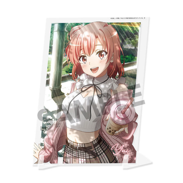 Hobby Stock My Teen Romantic Comedy SNAFU. Completion Visual Acrylic Plate Yui Yuigahama Theme Park Date ver. hình ảnh 1