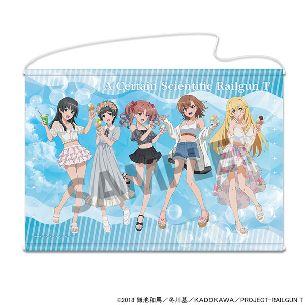 Hobby Stock Toaru Kagaku no Railgun T New Illustration B2 Wall Scroll Vacation ver. รูปภาพ 1