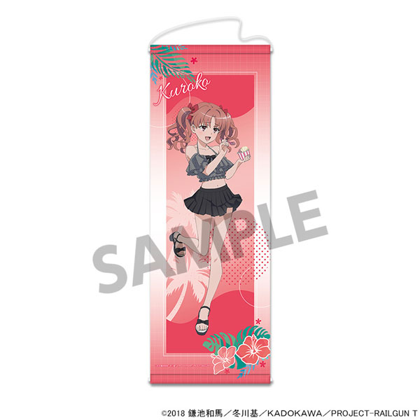 Hobby Stock Toaru Kagaku no Railgun T New Illustration Slim Wall Scroll Kuroko Shirai Vacation ver. image 1