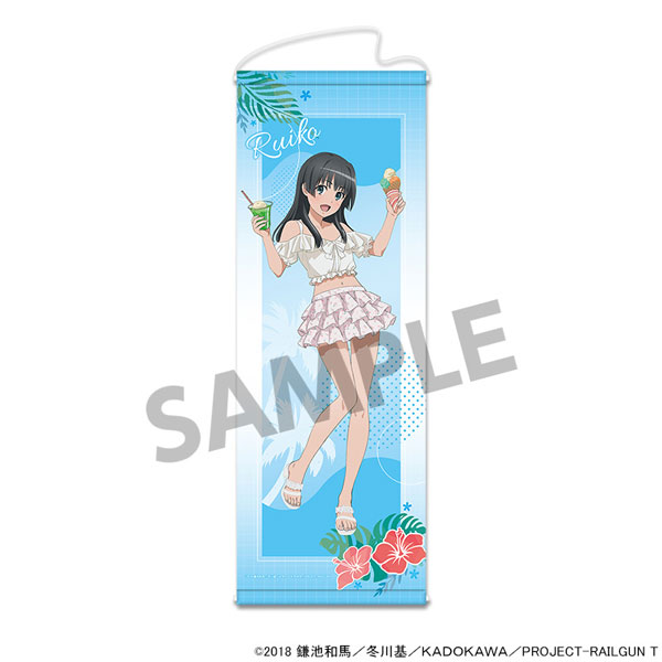 Hobby Stock Toaru Kagaku no Railgun T New Illustration Slim Wall Scroll Ruiko Saten Vacation ver.