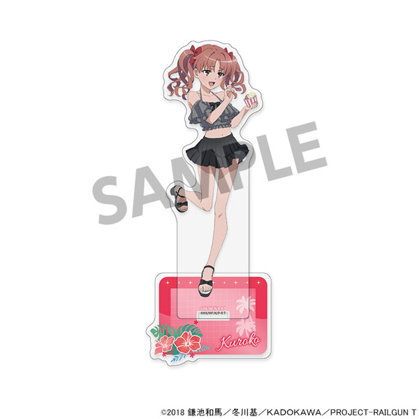 Hobby Stock Toaru Kagaku no Railgun T New Illustration Acrylic Stand Kuroko Shirai Vacation ver.