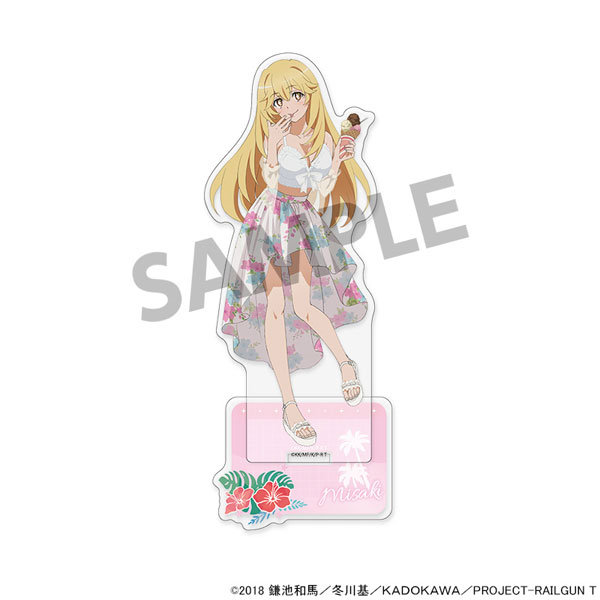 Hobby Stock Toaru Kagaku no Railgun T New Illustration Acrylic Stand Misaki Shokuhou Vacation ver.