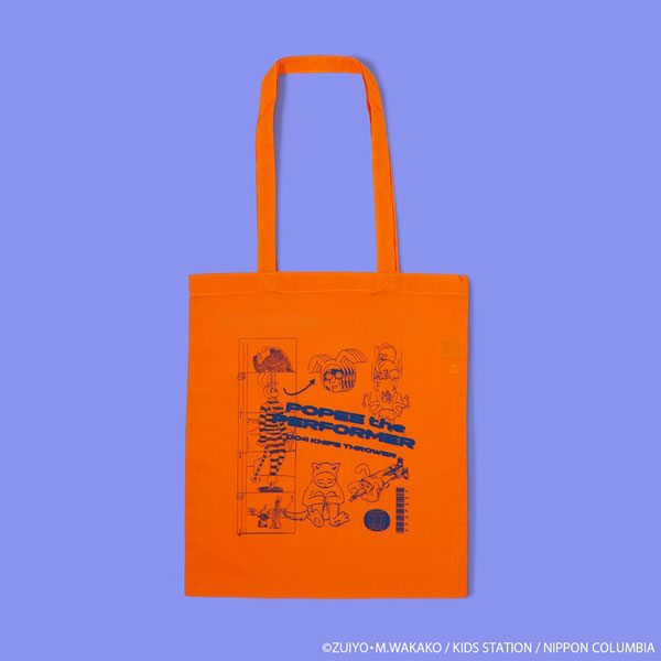 Natalie Store Popee the Performer KNIFE THROWER Storyboard Tote Bag Orange