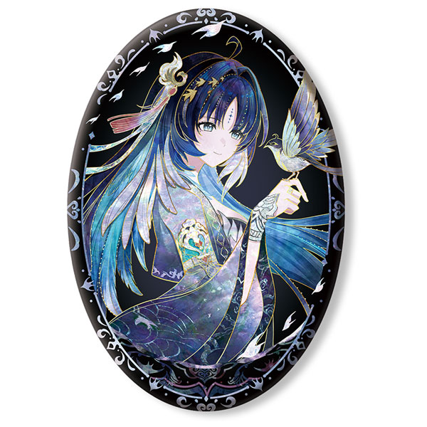 KURO GAMES [Exclusive Sale] Wuthering Waves Resonator Themed Iridescent Shell Effect Tin Badge Yangyang: Xuanling