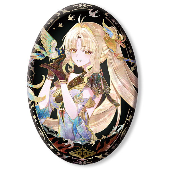 KURO GAMES [Exclusive Sale] Wuthering Waves Resonator Themed Iridescent Shell Effect Tin Badge Suisui