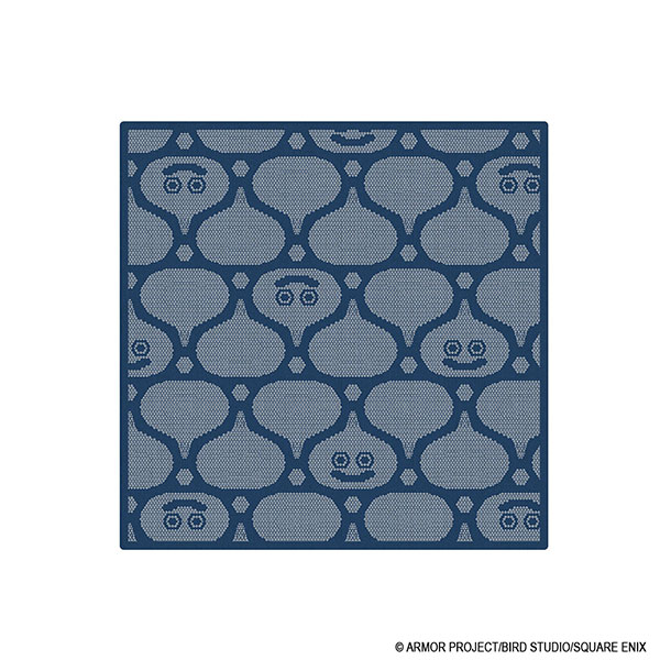 Square Enix Smile Slime Japanese Style Series Dragon Quest Gauze Handkerchief Blue image 1