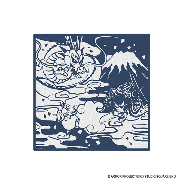 Square Enix Smile Slime Japanese Style Series Dragon Quest Gauze Handkerchief Sky 01