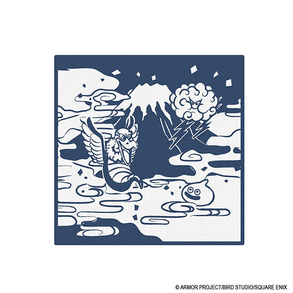 Square Enix Smile Slime Japanese Style Series Dragon Quest Gauze Handkerchief Sky 02