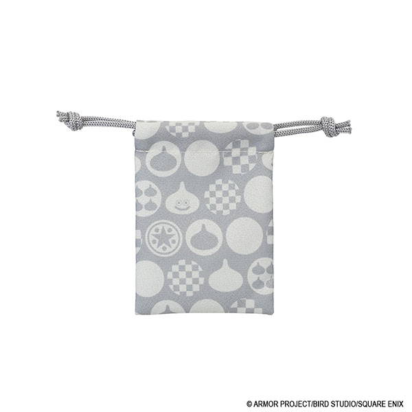 Square Enix Smile Slime Japanese Style Series Dragon Quest Mini Drawstring Bag Gray