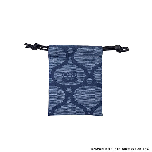 Square Enix Smile Slime Japanese Style Series Dragon Quest Mini Drawstring Bag Blue Bild 1
