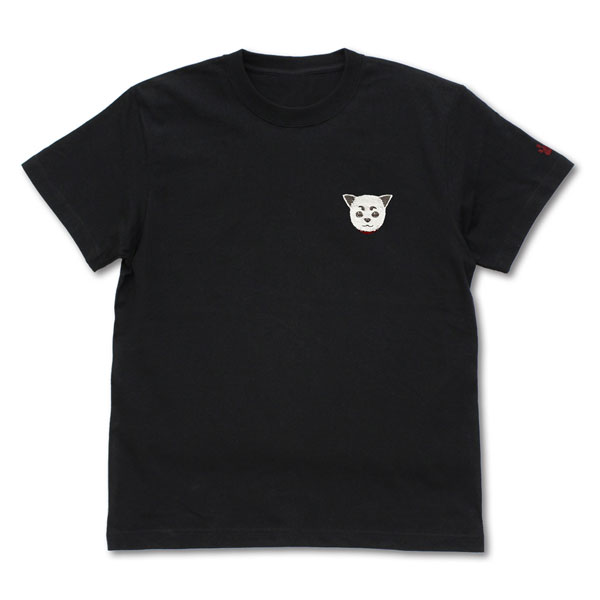 COSPA Gintama Sadaharu One Point Embroidery T-shirt /BLACK-XL