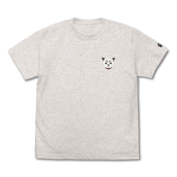 COSPA Gintama Sadaharu One Point Embroidery T-shirt /OATMEAL-XL