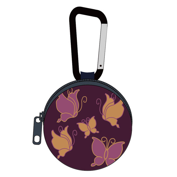 COSPA Gintama Shinsuke Takasugi Kimono Pattern Mini Pouch w/Carabiner Bild 1