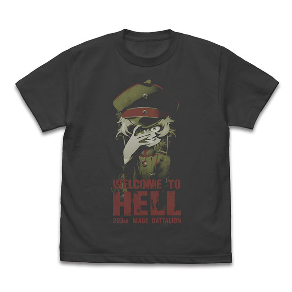 COSPA Youjo Senki II Tanya "Welcome to Hell" T-shirt /SUMI-XL