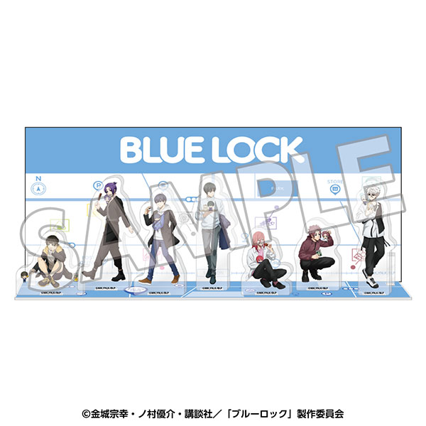 YTE Bluelock Acrylic Diorama Stand w/Background Card Memorial (Mogunui to Tabearuki)