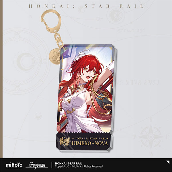 miHoYo Honkai: Star Rail Character Portrait Series Acrylic Keychain - Himeko / Nova
