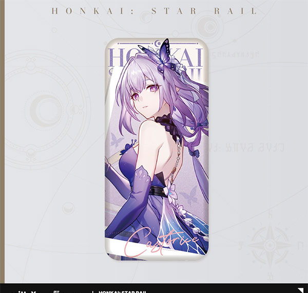 miHoYo Honkai: Star Rail Gossamer Flutter Series Tinplate Badge - Castorice รูปภาพ 1