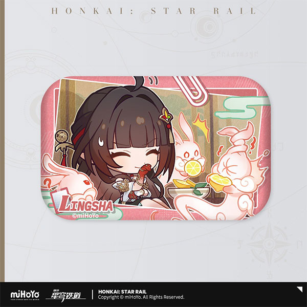 miHoYo Honkai: Star Rail Pom-Pom's Photo Album Series Tinplate Badge - Lingsha