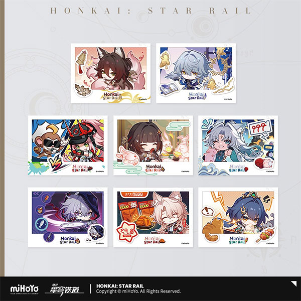 miHoYo Honkai: Star Rail Pom-Pom's Photo Album Series Polaroid-Style Photo Card - Full Case (8 Blind Bags)