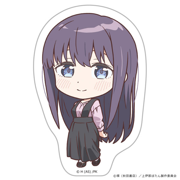 Azu Maker TV Anime "Botan Kamiina Fully Blossoms When Drunk" Diecut Sticker Kanade Gujou Chibi ver. gambar 1
