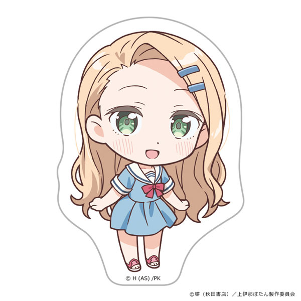 Azu Maker TV Anime "Botan Kamiina Fully Blossoms When Drunk" Diecut Sticker Yaeka Kitamori Chibi ver. รูปภาพ 1