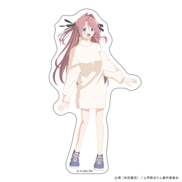 Azu Maker TV Anime "Botan Kamiina Fully Blossoms When Drunk" Diecut Sticker Botan Kamiina