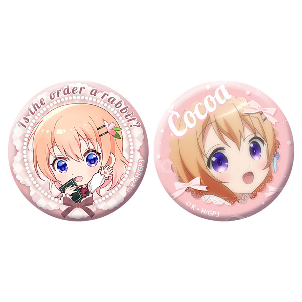 Axel Graphic Works Is the Order a Rabbit? "Cocoa" Tin Badge Set