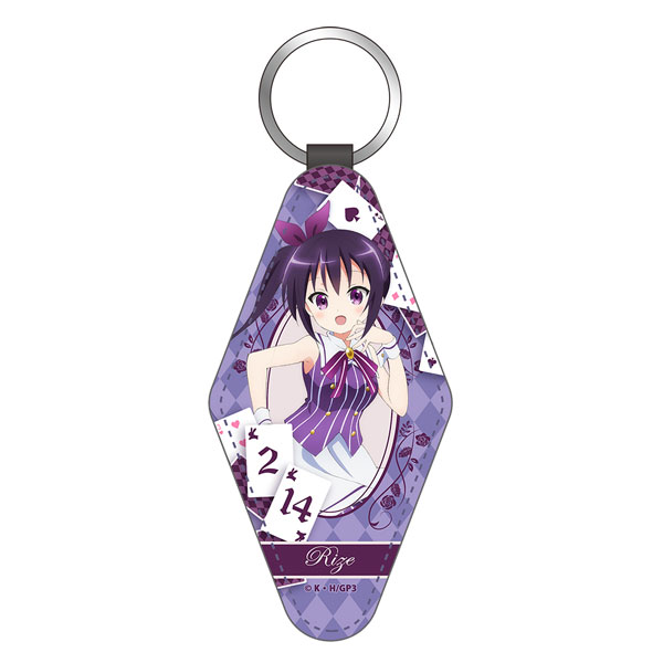 Axel Graphic Works Is the Order a Rabbit? "Rize" Leather Keychain