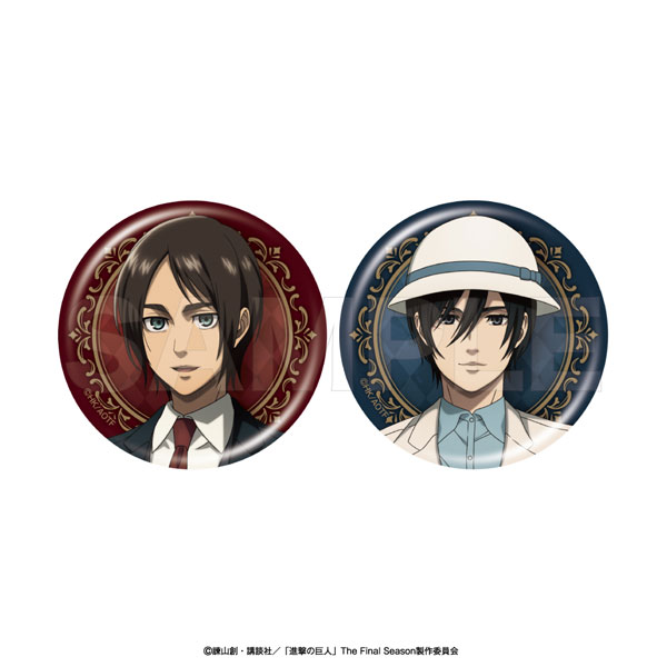 Avengers Attack on Titan Character Badge Set Eren / Mikasa รูปภาพ 1
