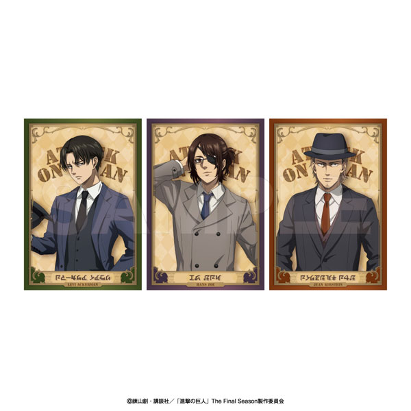 Avengers Attack on Titan Mini Card Set Levi / Hange / Jean gambar 1