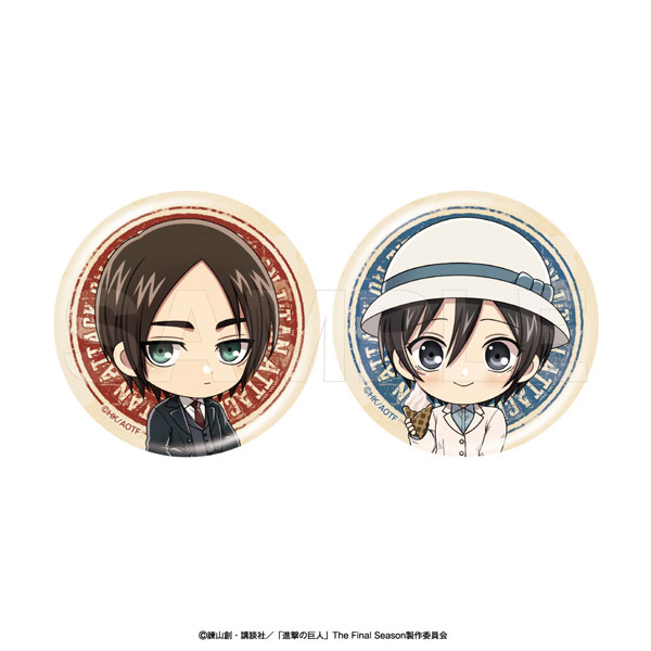 Avengers Attack on Titan Character Badge Set (Playback part5) Eren / Mikasa image 1