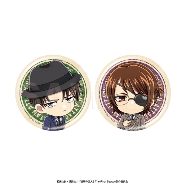 Avengers Attack on Titan Character Badge Set (Playback part5) Levi / Hange