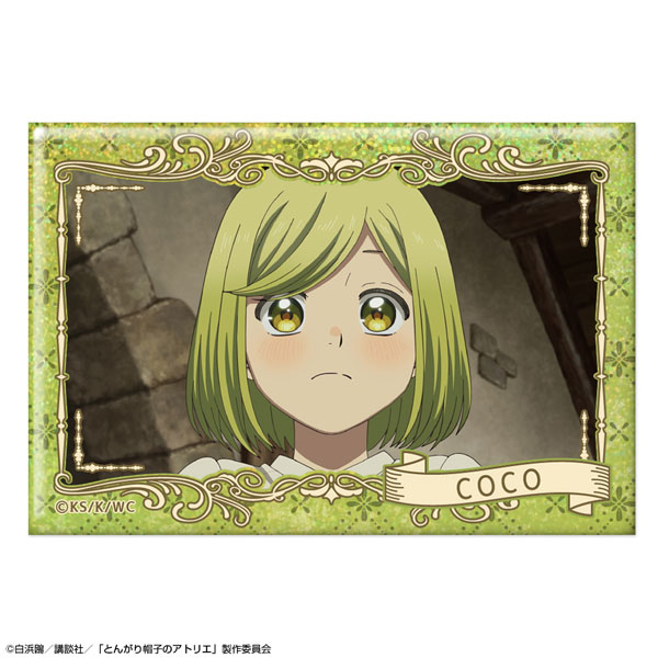 License Agent TV Anime "Witch Hat Atelier" Hologram Tin Badge Ver.2 Design 02 (Coco /B) image 1