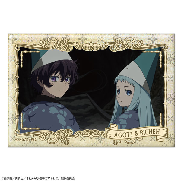 License Agent TV Anime "Witch Hat Atelier" Hologram Tin Badge Ver.2 Design 14 (Agott & Richeh)