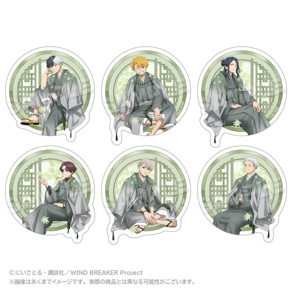 Stella Notes WIND BREAKER Trading Diecut Sticker Round Window ver. 6Pack BOX รูปภาพ 1