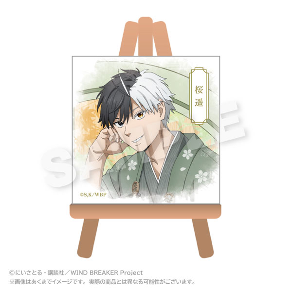 Stella Notes WIND BREAKER Mini Canvas Art Round Window ver. Haruka Sakura รูปภาพ 1
