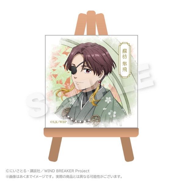 Stella Notes WIND BREAKER Mini Canvas Art Round Window ver. Hayato Suo