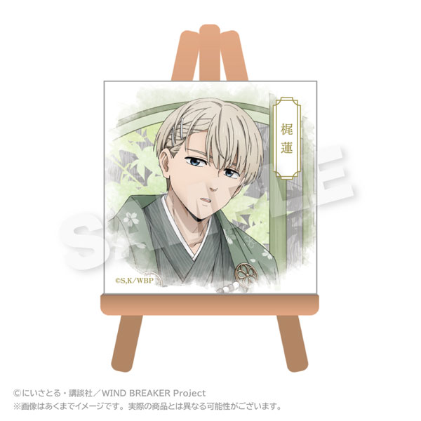 Stella Notes WIND BREAKER Mini Canvas Art Round Window ver. Ren Kaji