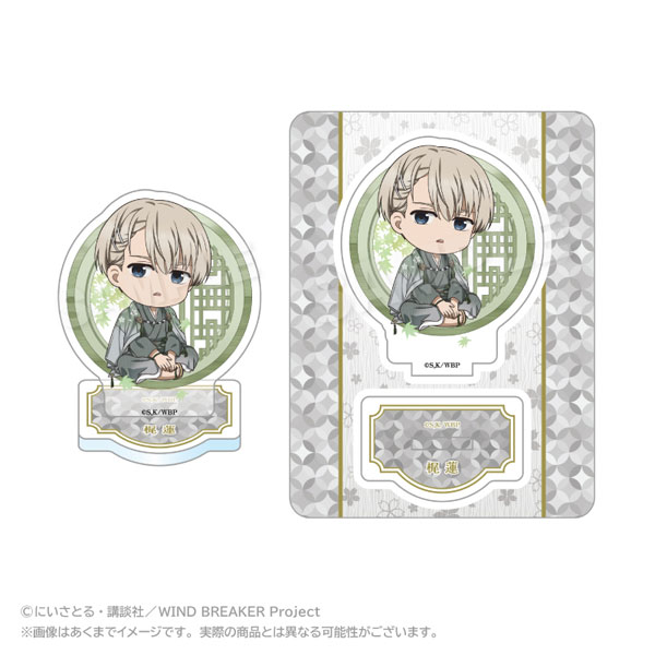 Stella Notes WIND BREAKER Mini Chara Acrylic Mascot Round Window ver. Ren Kaji